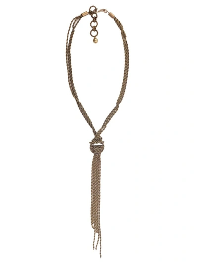 Lanvin Knotted Necklace In Gold