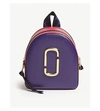 Marc Jacobs Pack Shot Leather Backpack In Violet Multi