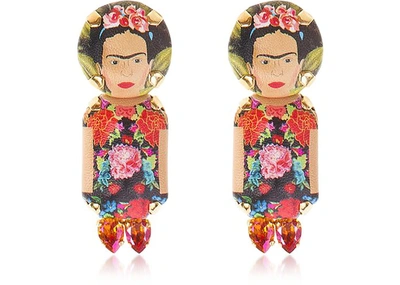 Bijoux De Famille Earrings Frida Pendant Earrings In Multicolore