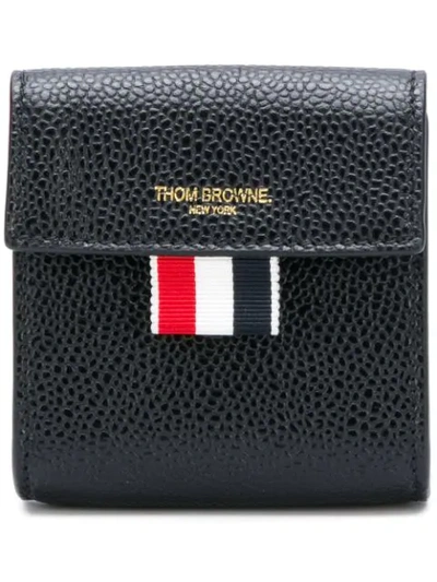 Thom Browne Large Logo-stamp Coin Case In Black