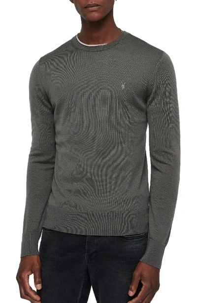 Allsaints Mode Slim Fit Merino Wool Sweater In Core Grey