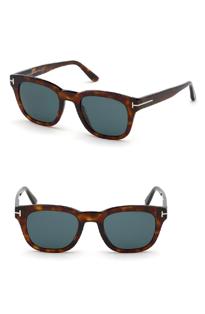 Tom Ford Men's Eugenio Square Sunglasses, 52mm In Brown