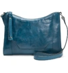 Frye Melissa Leather Crossbody Bag - Blue In Peacock