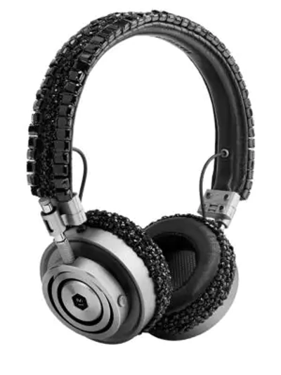 Master & Dynamic Carolyn Rowan X  Mh30 Swarovski Crystal Embellished Headphones In Black