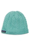 Patagonia Cable Beanie - Green In Vjosa Green