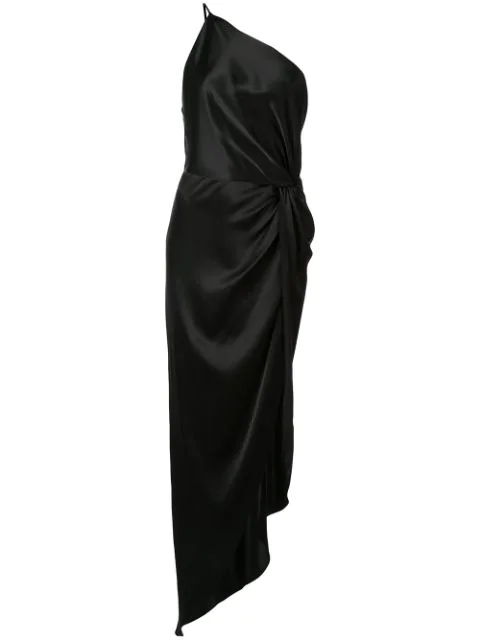black twist knot dress
