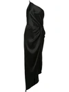 Michelle Mason For Fwrd Twist Knot Midi Dress In Black