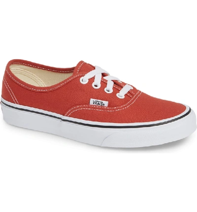 Vans 'authentic' Sneaker In Hot Sauce/ True White