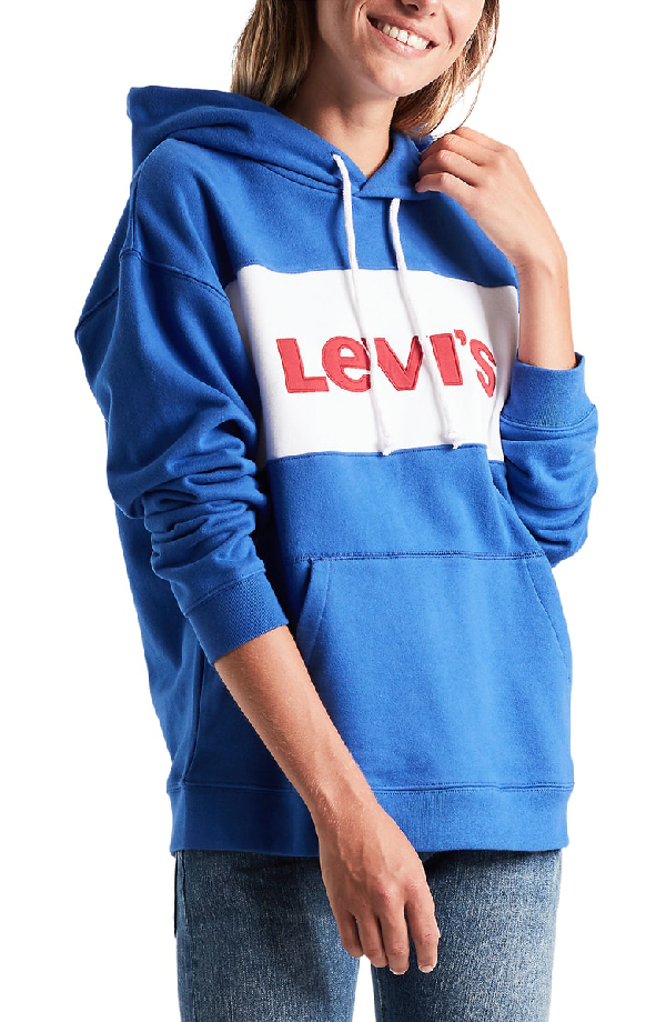 levis hoodie damen colorblock