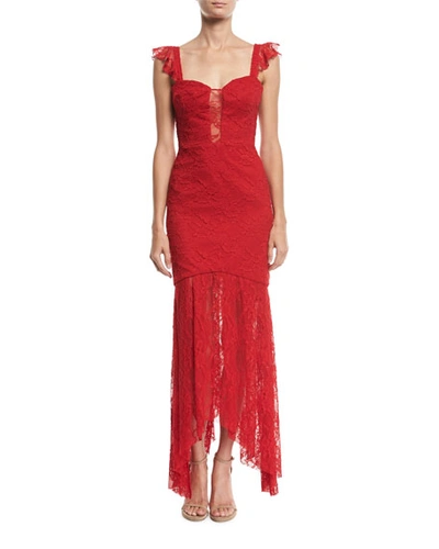 Milly Melissa Italian Stretch Lace Body-con Gown