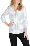 Foxcroft Mary Star Button-down Shirt In Black