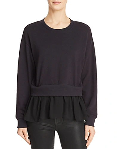 Michelle By Comune Layered-look Sweatshirt In Black