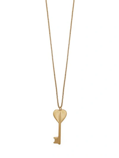 Jw Anderson - Heart Key Pendant Necklace - Womens - Gold