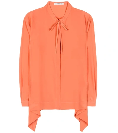 Etro Silk Shirt In Orange