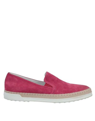 Tod's Loafers In Red