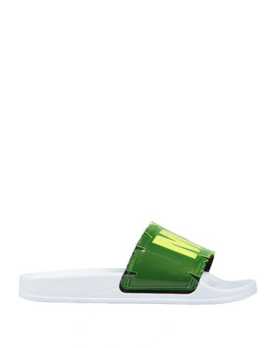 Msgm Sandals In Green