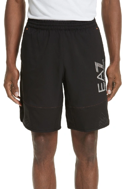 Ea7 Men's  Ventus Athletic Shorts In Black