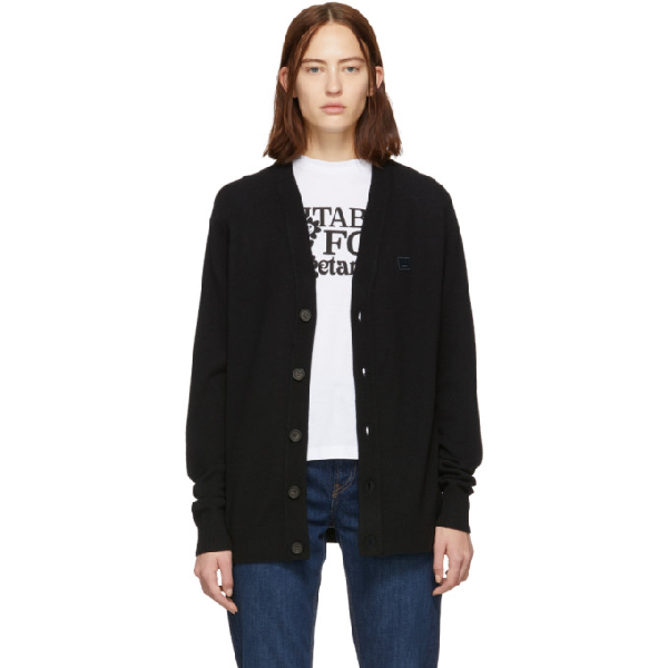 acne studios black cardigan