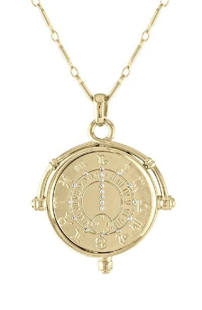 Lulu Dk Zodiac Pendant Necklace In Gold