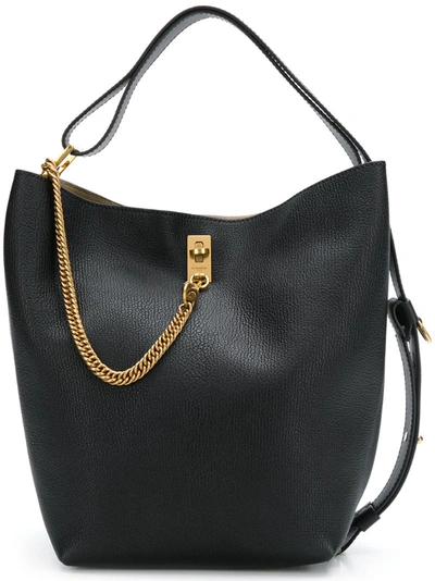 Givenchy Medium Gv Goatskin Bucket Bag - Black