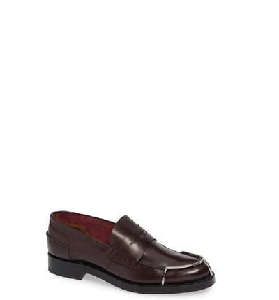Alexander Wang Carter Halo-toe Penny Loafers In Black