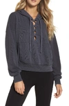 Free People Movement Free People Fp Movement Believer Hoodie In Graphite