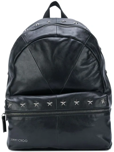 Jimmy Choo Reed Backpack In Black/gunmetal