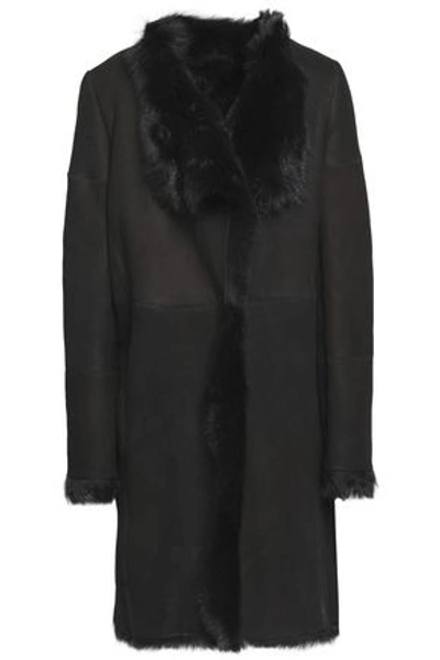 Karl Donoghue Shearling Coat In Black