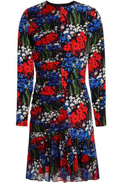 Mother Of Pearl Woman Peggy Floral-print Silk Mini Dress Navy