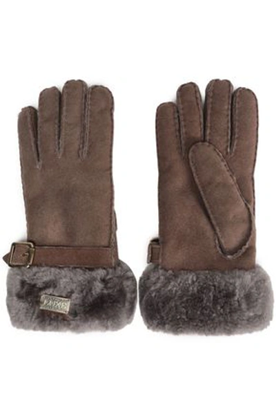 Australia Luxe Collective Shearling Gloves In Brown