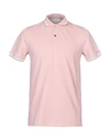 Peuterey Polo Shirts In Pastel Pink