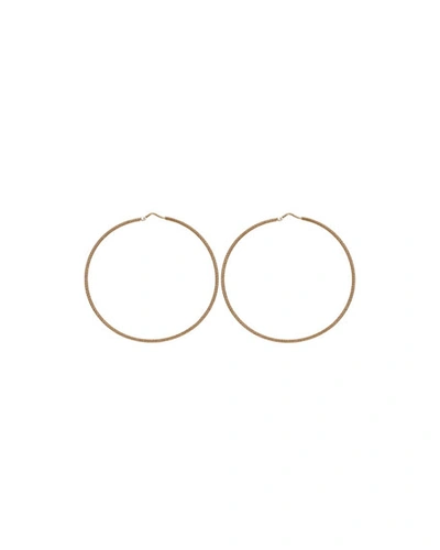 Carolina Bucci 18k Gold Florentine Large Hoop Earrings