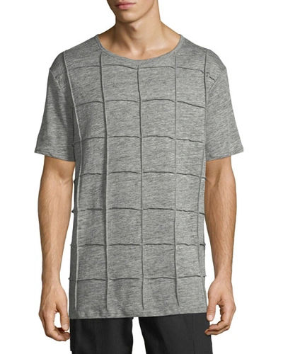 Private Stock Men's Isly Grid-knit T-shirt In Gray