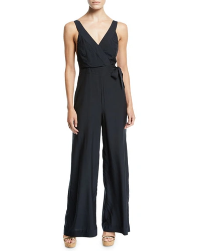 Jets By Jessika Allen Jess Gomes Sleeveless Coverup Jumpsuit In Black