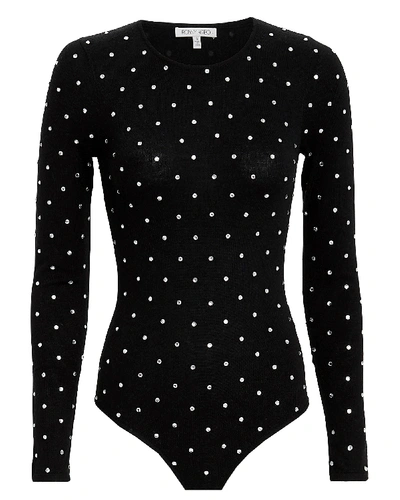 Torn Chani Embellished Black Bodysuit