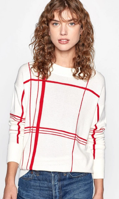 Equipment Malin Grid Print Sweater In Multicolor