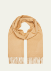 Johnstons Of Elgin Fringed Cashmere Scarf In Camel