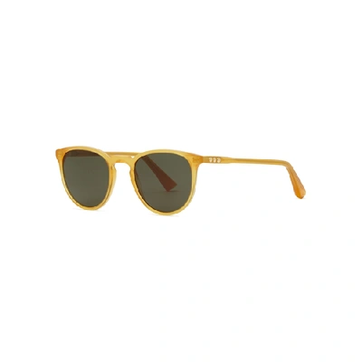 Taylor Morris Eyewear George Arthur C9 Round-frame Sunglasses In Yellow