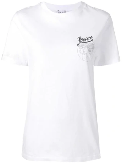 Loewe Printed Cotton-jersey T-shirt In White