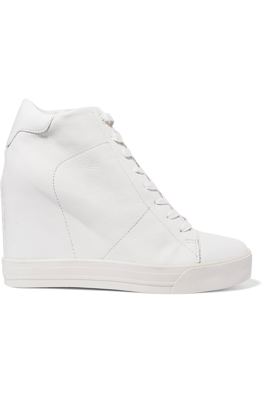 Dkny Ginnie Leather Wedge Sneakers | ModeSens