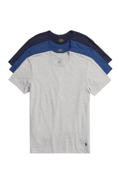 Polo Ralph Lauren 3-pack Crewneck T-shirts In Blue Assorted