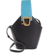 Danse Lente Johnny Leather Bucket Bag - Black In Black/ Teal