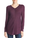 B Collection By Bobeau Hoodie Top In Plum Perfect