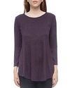 B Collection By Bobeau Brushed Tunic Top In Plum Perfect