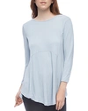 B Collection By Bobeau Brushed Tunic Top In Brunerra Blue