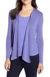 Nic + Zoe 4-way Convertible Lightweight Cardigan In Bright Iris