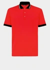 Versace Nastro  Polo Shirt In Red