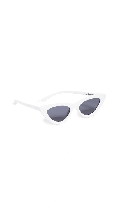 Adam Selman Last Sunglasses In White