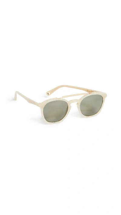 Lucy Folk Shady Ships Sunglasses In Mother Of Pearl