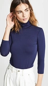 L Agence Aja Turtleneck In Navy